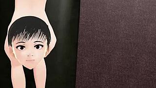 i saw the leo anime girl getting naked in gravure