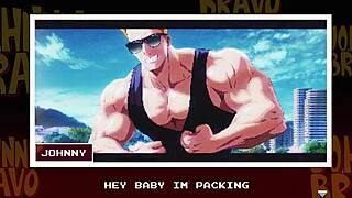 Johnny Bravo's Monster Cock Sucked Outdoors