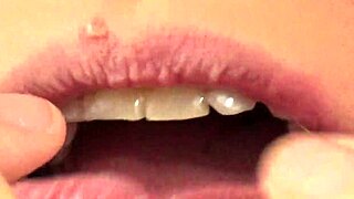 close up of fifi foxx eating gummy bears