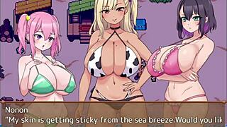 gozando nos peitos das três garotas gostosas da ilha - hypnotized uncle and big tits gal - 2 2 😍