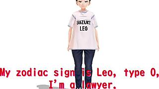 leo! watch this anime girl stretch in yoga!