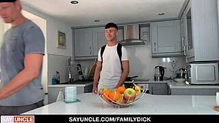 Stepson rubs stepdad Kendrick Thomas James! 😏