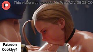 cammy and chun li at the gym, hentai action