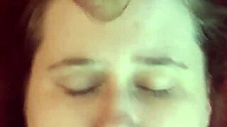 Amateur gets intense cum dumped on her face