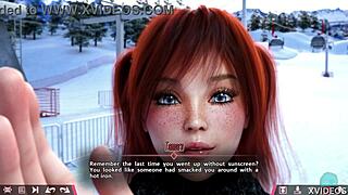 petite teen redheads say, 'let's play double homework and have sex'