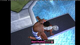 sex at the public pool jumping board 😎