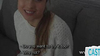 Euro Amateurs Bent Over In Doggy Style During Fake Casting Sex Tape