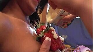 Tabatha sweet strawberries and cream licking pussy