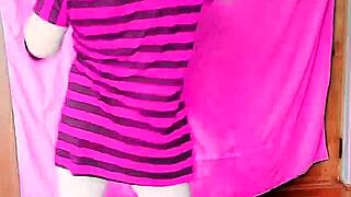 big ass white boy dances sexy in gay crossdresser style