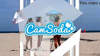 Big Booty Latinas Riding Trikes on Public Beach?