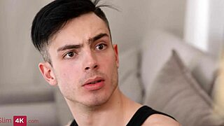 Teen babe rides hard, gets hot cum on pretty face