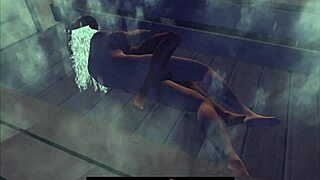 Chilling at the sauna with cartoon characters