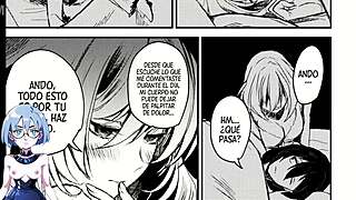 Midnight visitor in hentai anime game