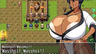 Tanned curvy natsuki gets raw sex in hentai game ep 32