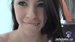 Jerkmate - Skinny Solo Babe Loves Her Glass Dildo