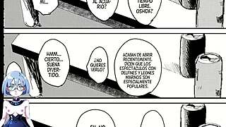 Midnight visitor in hentai anime game