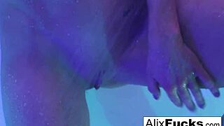 Sexy Showering Off with Stunning Alix Lynx
