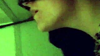 Amateur teacher enjoys being licked