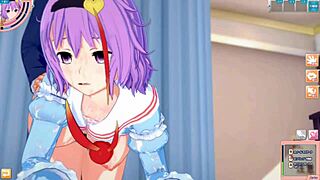 Can you handle Satori's big tits in this provocative hentai?