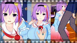 Can you handle Satori's big tits in this provocative hentai?