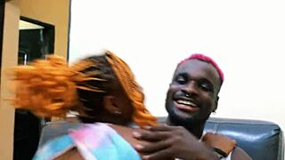 Otupiano threesome with ebony teen