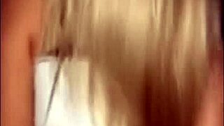 real amateur blonde bent over taking it deep