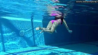 Jessica Lincoln in a hot bikini at the pool