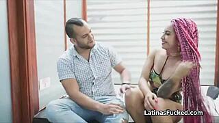 Watch this unique latina get fucked in her first casting