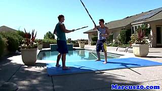 Gay Bodybuilder Feels Intense Pleasure Getting Assfucked Outdoors By Muscular Jock