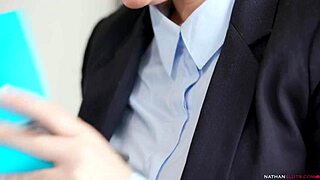 big-boobed secretary valentina ricci's ass destroyed