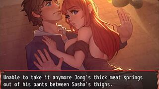 harem in another world hentai game ep 13 best thighjob ever