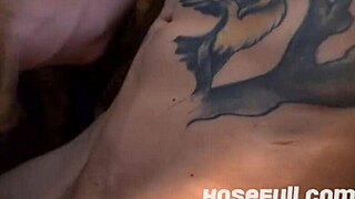 I bareback in gay orgy passion