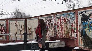 Indian Babe Snowbeauukf in Snow