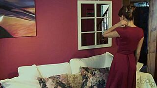 Watch Shay Laren rip her pink dress off?