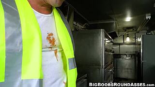 Ride my giant dick, voluptuous blonde with massive melons.