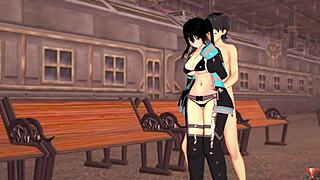 fiery cosplayer takes control in missionary servicing