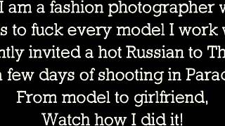 Model gives blowjob in paradise