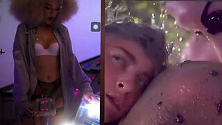 Manic Sabrina indulging in her pinball fetish!