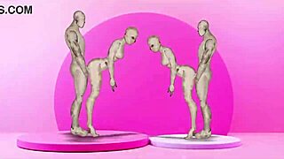 damn, banging hot twins in wild action