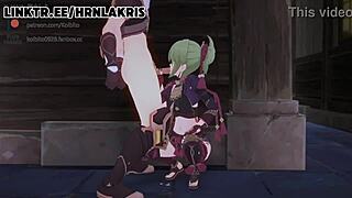 horny lakris in genshin impact porn 😈