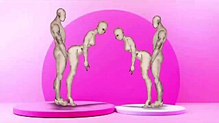 damn, banging hot twins in wild action