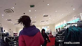 the attractive czech teen was seduced and fucked in the shop