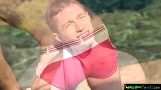 wanking solo twink tugs his huge cock hard