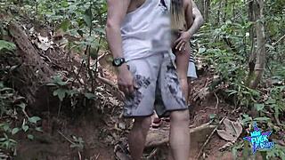 i watch karina sit on a strangers dick in public doggin