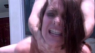Firefighter woman GETS FUCKED in the pool!