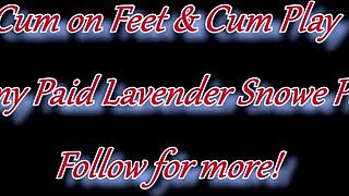 Latina Goddess Lotions Feet for Epic Footjob Cumshot!