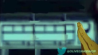 Riley Reid in cartoon hentai animation giving a blowjob.