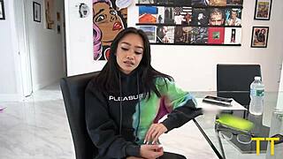 Petite Asian Slut Loses Race, Gets Fat Cock Doggystyle