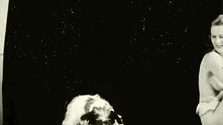 vintage taboo pussy and pooch outdoors