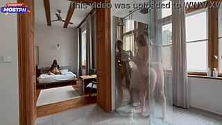 She Joined The Amateur Group Fuck In The Shower